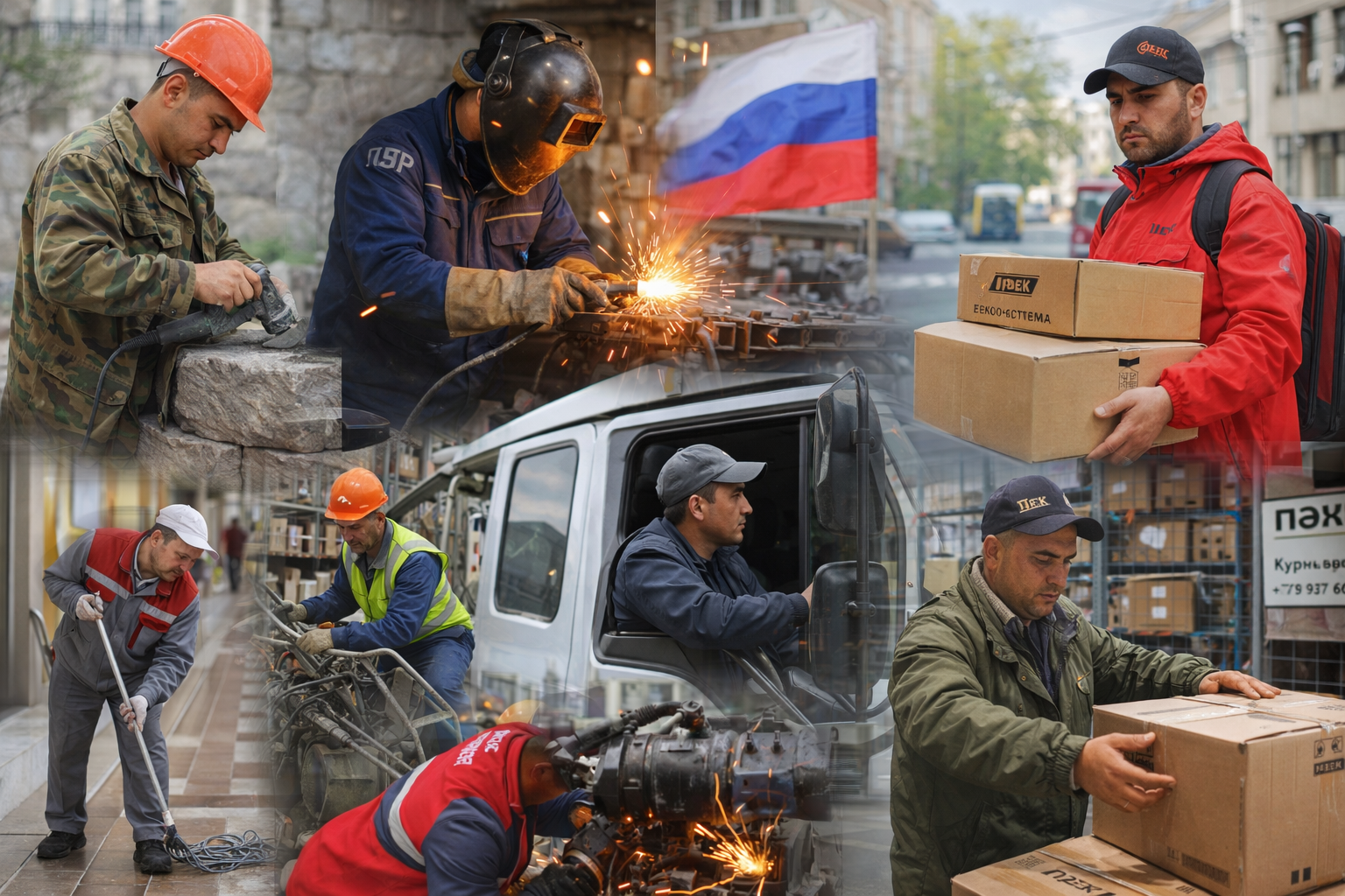 Зарплата от 60 до 200 тысяч рублей. Власти предлагают рабочие места таджикским мигрантам в России