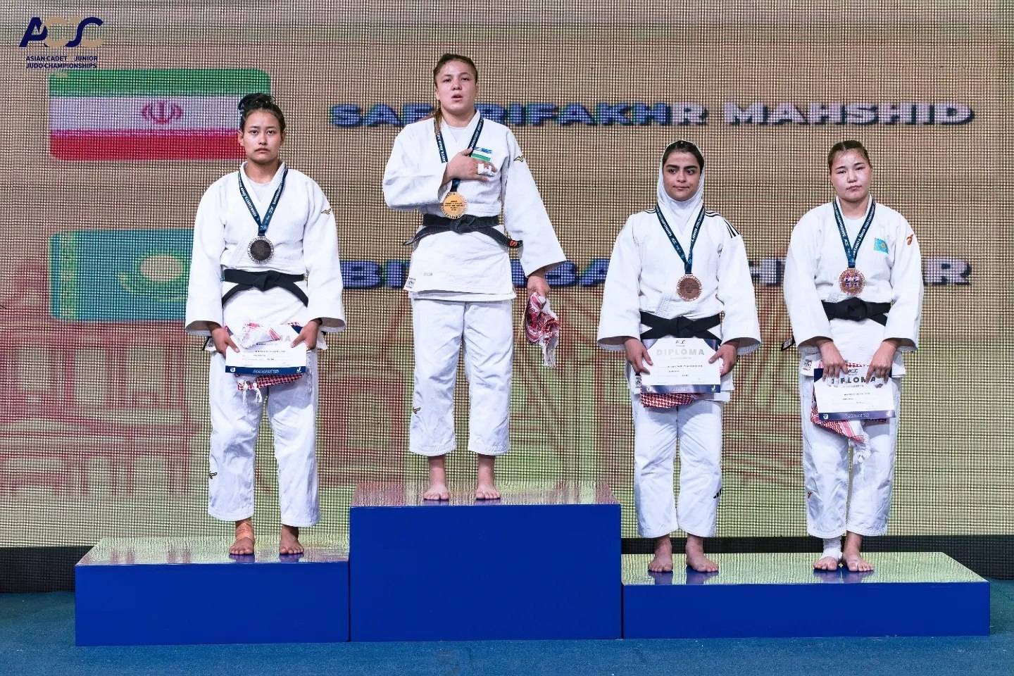 Молодежная сборная Узбекистана по дзюдо стала победителем чемпионата Азии